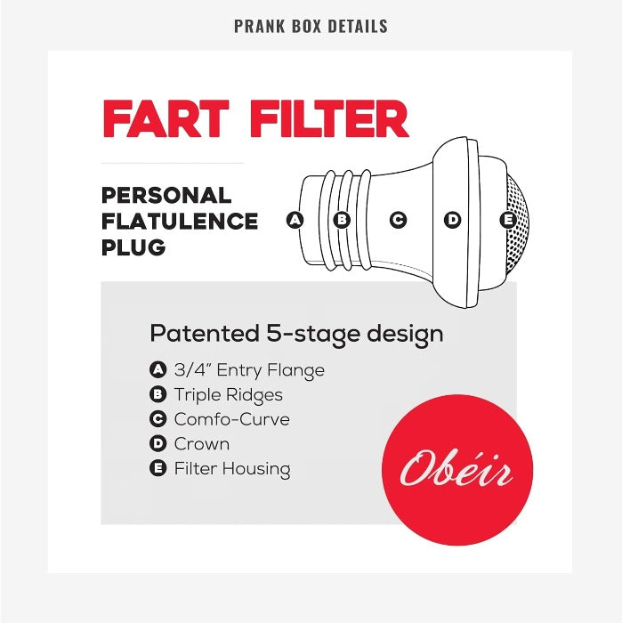 Prank Pack, Fart Filter Prank Gift Box, Wrap Your Real Present in