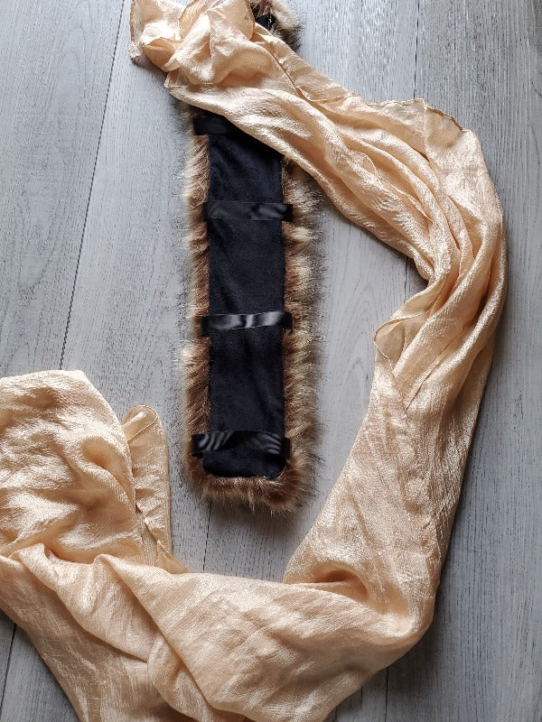 Beige Faux Fur Collar Scarf – FrouFrou Couture