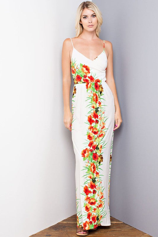 Floral Print Maxi Dress - FrouFrou Couture