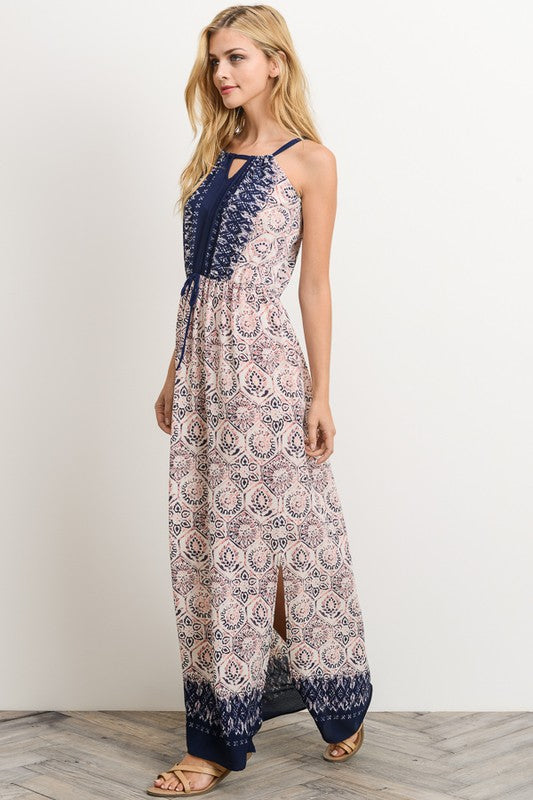 Mosaic Print Maxi Dress – FrouFrou Couture